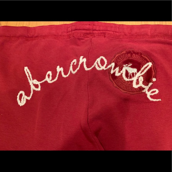 SOLD-Abercrombie Logo Joggers Sweatpants Juniors L - Picture 4 of 5